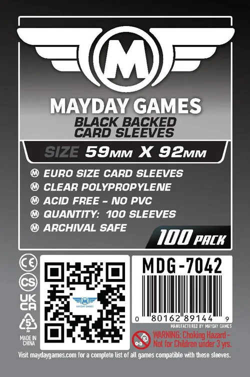 Euro Game Card Sleeves (59x92mm)