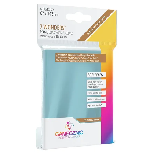 PRIME Sleeves: 7 Wonders (67 x 103 mm)