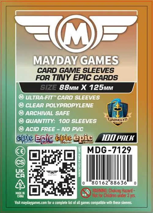 "Tiny Epic Kingdoms" Compatible Card Sleeves (88x125mm)