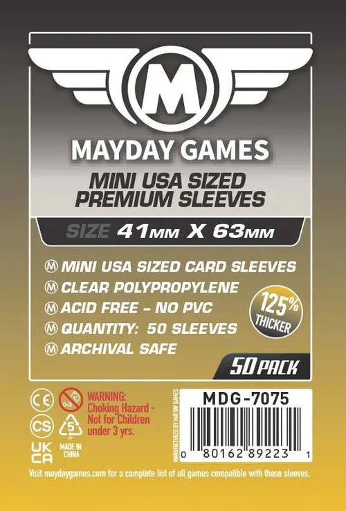 Mini USA Card Sleeves (41x63mm)