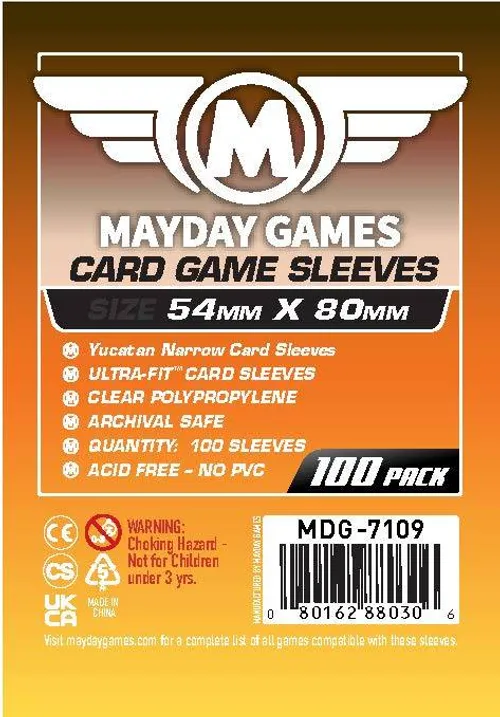 "Yucatan" Compatible Narrow Card Sleeves (54x80mm)