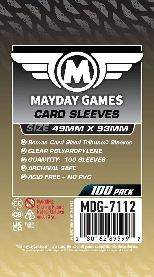 Tribune Card Sleeves (49x93mm)