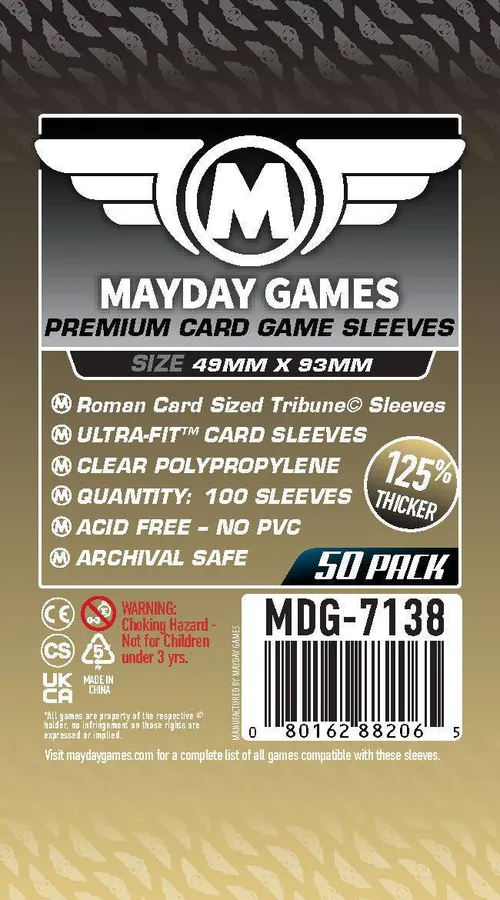 Tribune Card Sleeves (49x93mm)