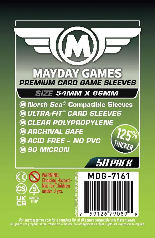 "North Sea" Compatible Sleeves (54x86mm)