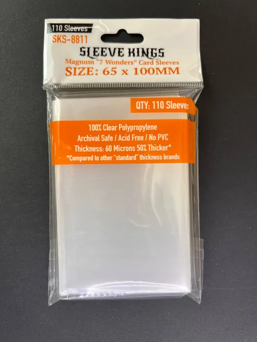 "7 Wonders" Magnum Card Sleeves (65x100mm)