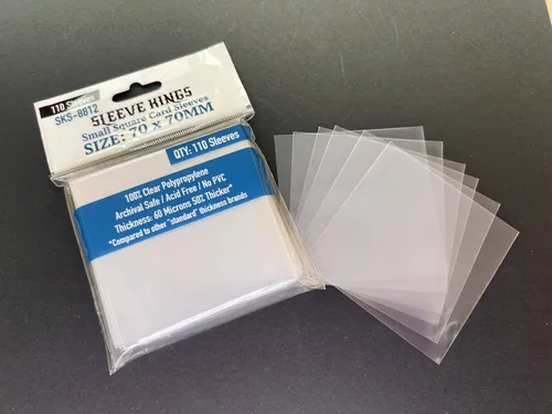 Small Square Game Card Sleeves (70x70mm)