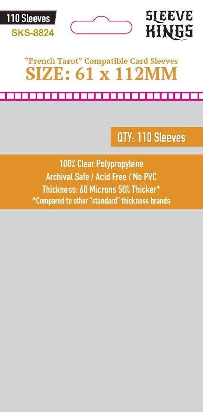 Sleeve Kings "French Tarot" Card Sleeves (61x112mm)