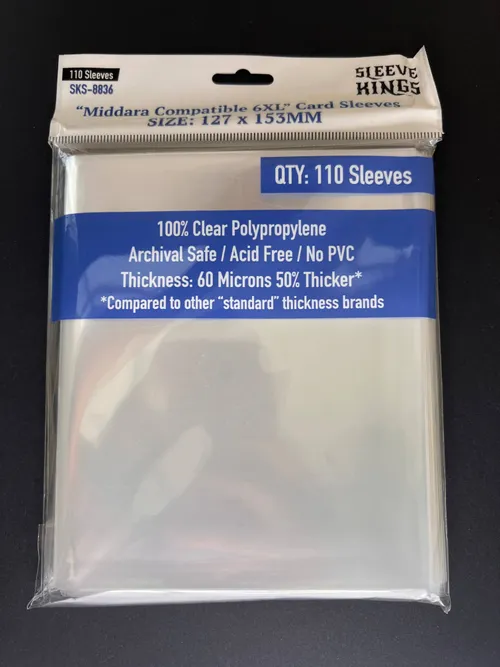 "Middara" Compatible 6XL Game Card Sleeves (127x153mm)