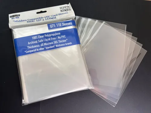 "Middara" Compatible 6XL Game Card Sleeves (127x153mm)