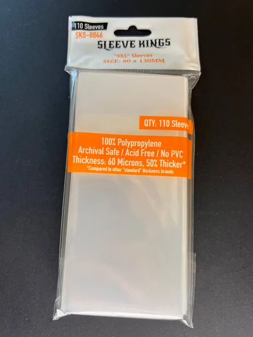 9XL Game Card Sleeves (60x130mm)