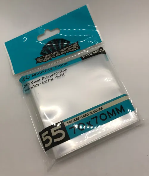 Small Square Game Card Sleeves (70x70mm)