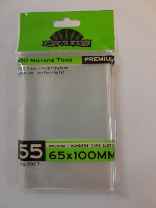 "7 Wonders" Magnum Card Sleeves (65x100mm)