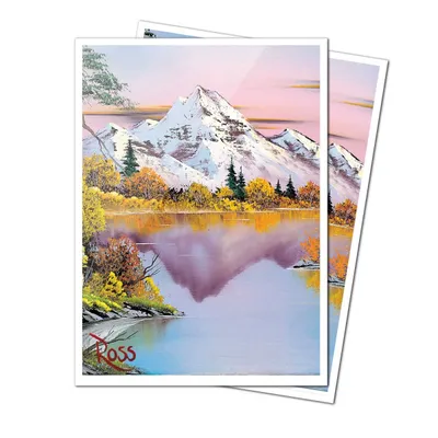 Bob Ross Mighty Mountain Lake 105ct APEX DECK PROTECTOR® Sleeves