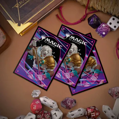 Foundations Ajani 100ct DECK PROTECTOR® Sleeves Light for Magic: The Gathering