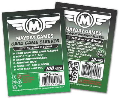Mayday Card Game Card Sleeves (63.5x88mm)