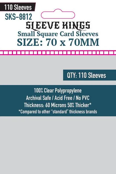 Sleeve Kings Small Square Game Card Sleeves (70x70mm)