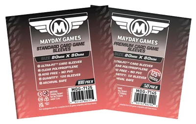 Mayday Square Medium Card Sleeves (80x80mm)