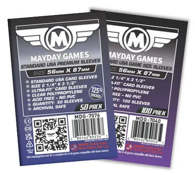 Mayday Standard USA Card Sleeves (56x87mm)